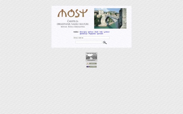 Screenshot of most.ba
