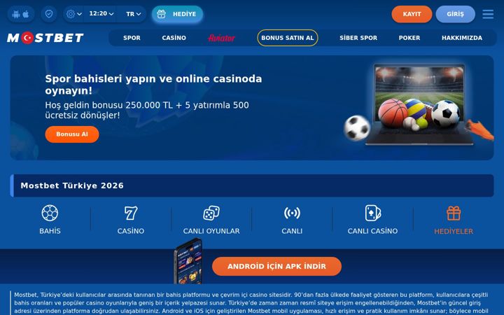 Screenshot of mostbetsitesi2.com