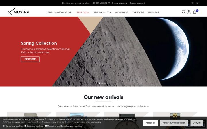 Screenshot of mostra-store.com