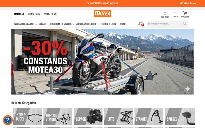 Snímek obrazovky motea-shop.ch