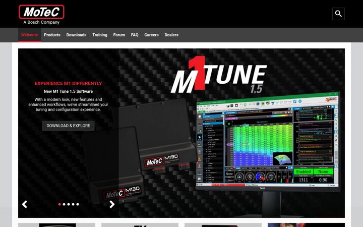 Screenshot of motec.com.au
