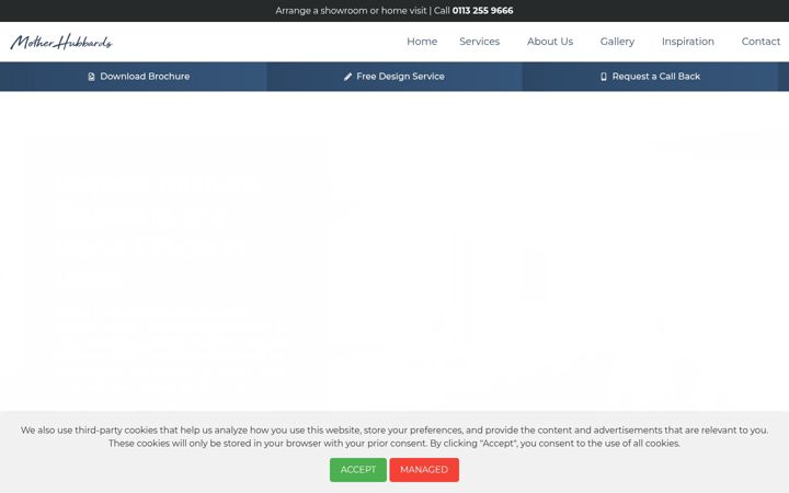 Screenshot του motherhubbards.co.uk