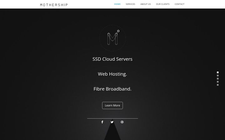 Screenshot of mothership.co.nz