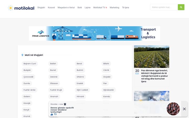 Screenshot of motilokal.com