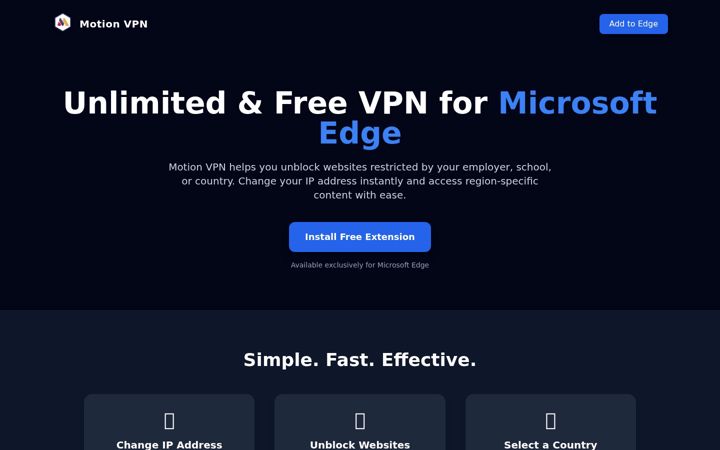 Screenshot of motionvpnapp.com