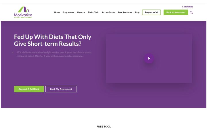 Screenshot of motivation.ie