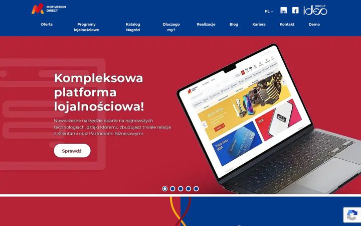 Екранна снимка на motivationdirect.pl