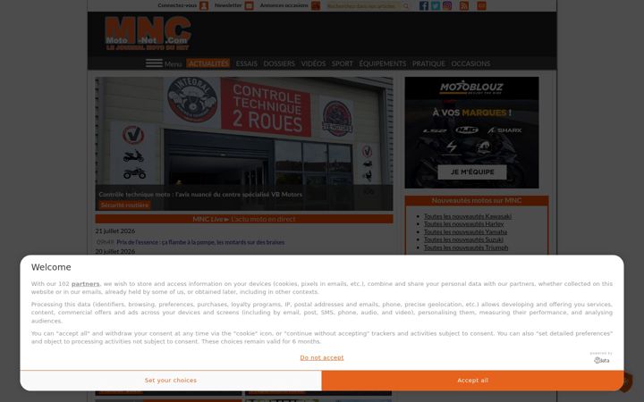 Screenshot of moto-net.com