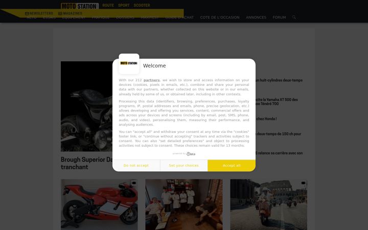 Screenshot of moto-station.com