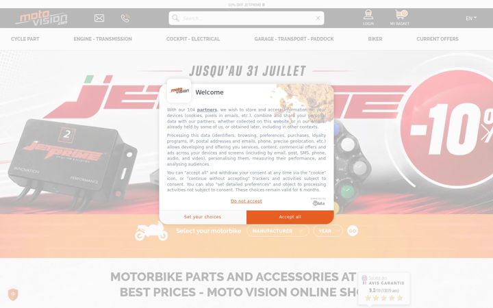 Screenshot of moto-vision.com