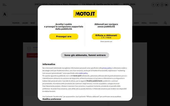 Screenshot von moto.it