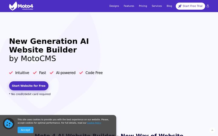 Screenshot of motocms.com