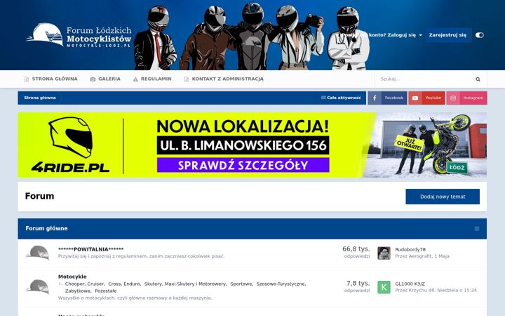 Captura de pantalla de motocykle-lodz.pl
