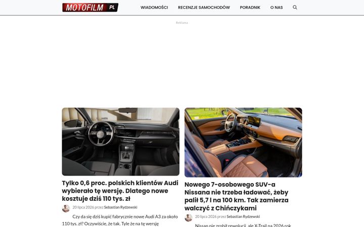 Screenshot van motofilm.pl