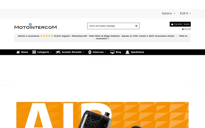 Screenshot of motointercom.eu