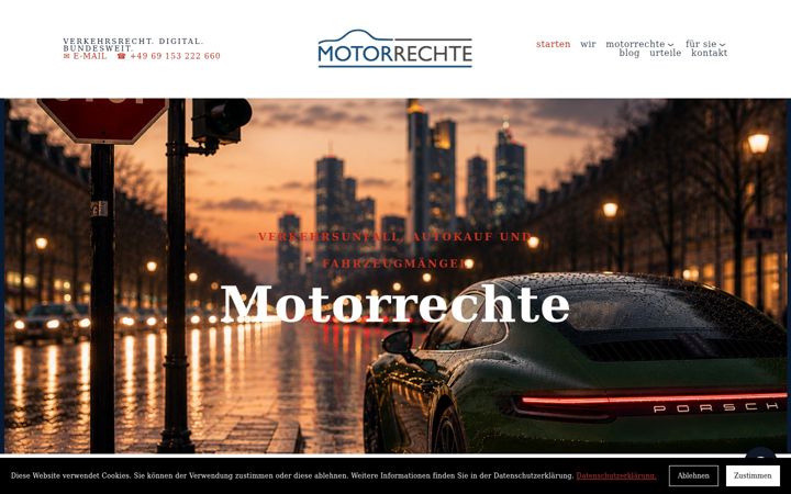 Screenshot of motor-rechte.de