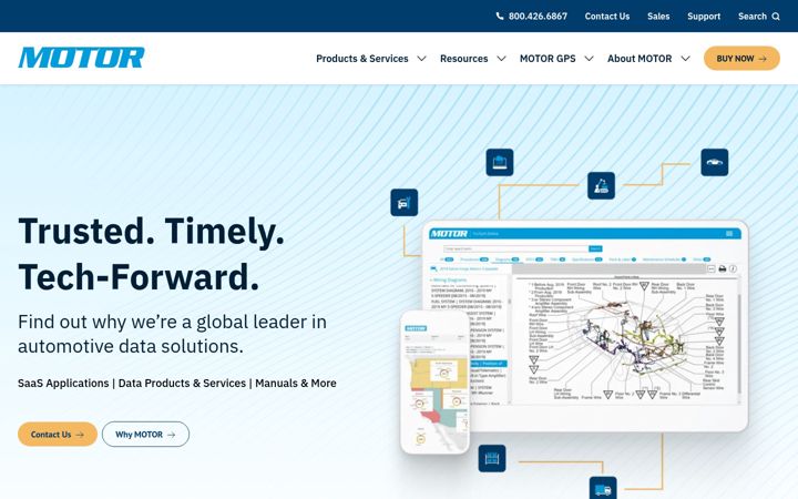 Screenshot of motor.com