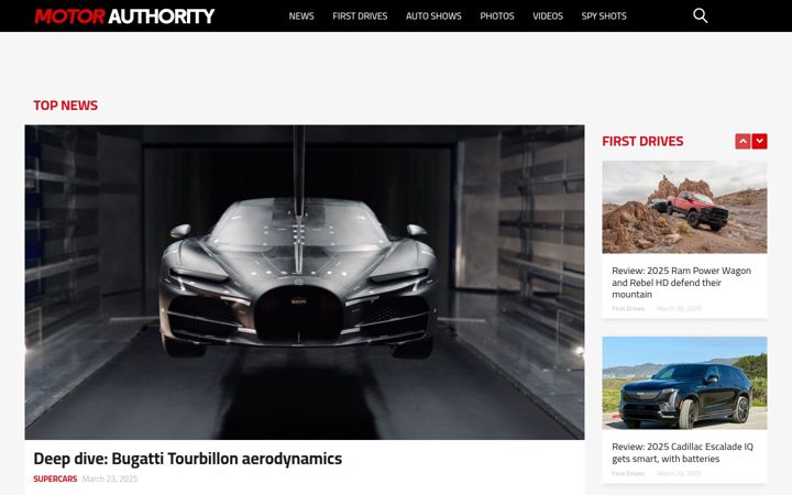 Ekrānuzņēmums no motorauthority.com