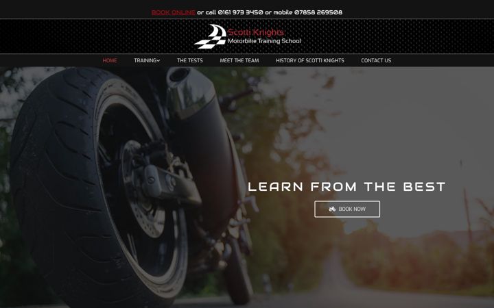 Screenshot of motorbiketrainingmanchester.co.uk
