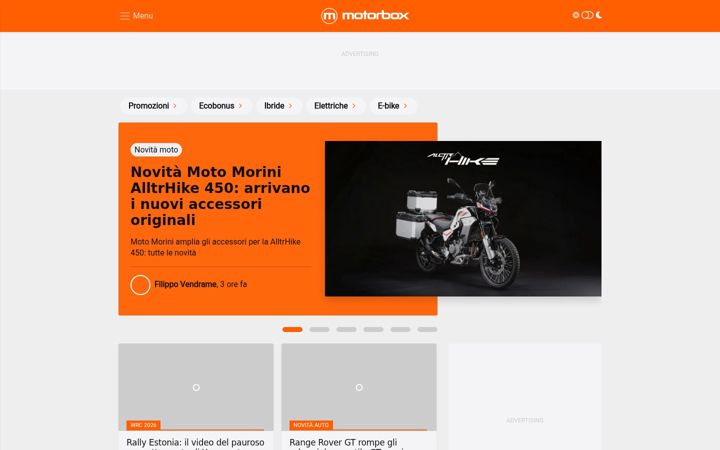 Screenshot of motorbox.com