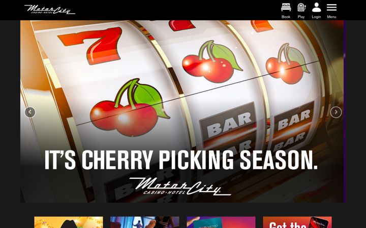 Screenshot of motorcitycasino.com