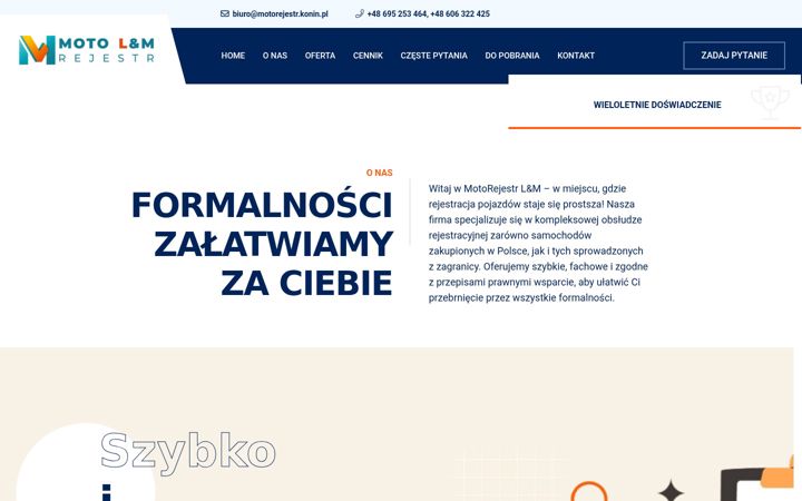 Screenshot di motorejestr.konin.pl