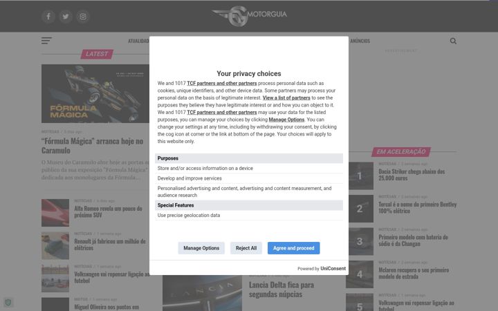Screenshot of motorguia.net