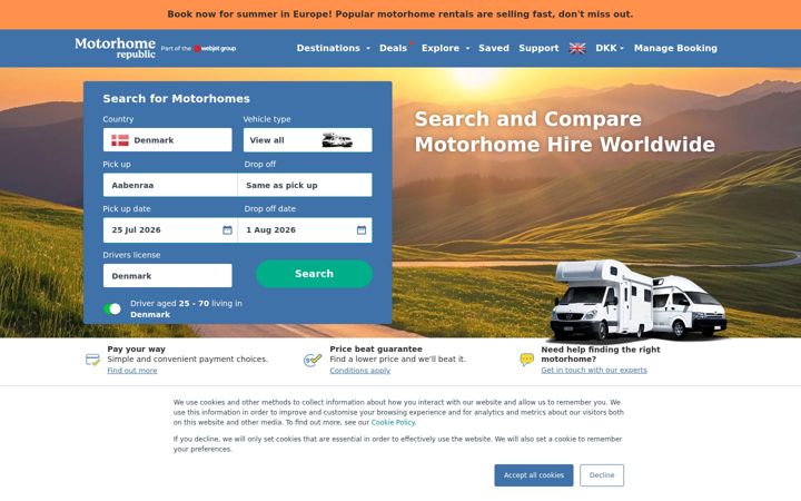 Screenshot di motorhomerepublic.com