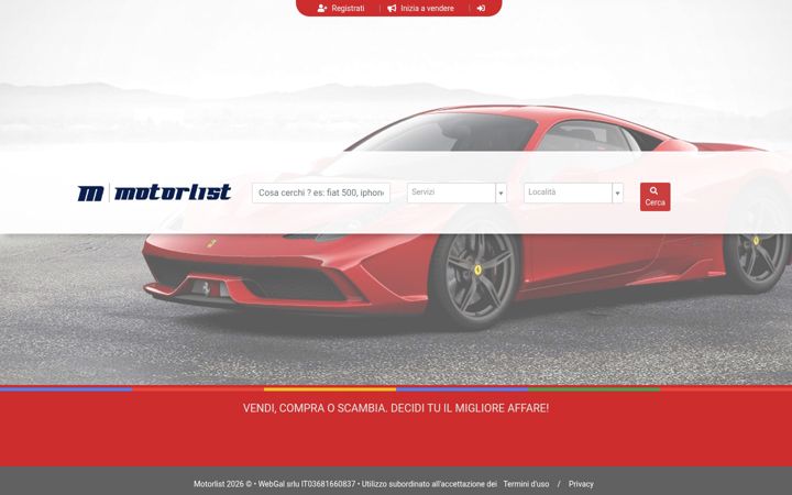 Screenshot of motorlist.it