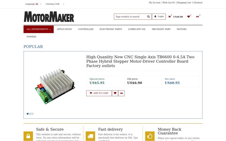 Screenshot von motormaker.net