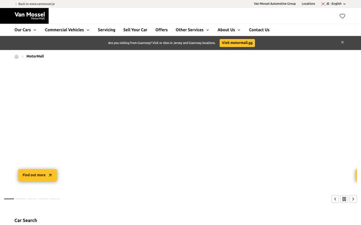 Screenshot of motormall.je