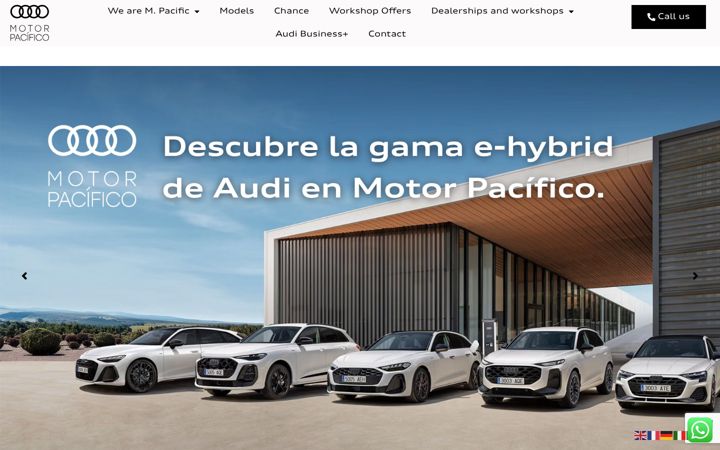 Captura de pantalla de motorpacificoaudi.com