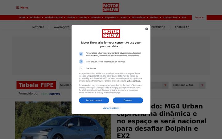Screenshot of motorshow.com.br