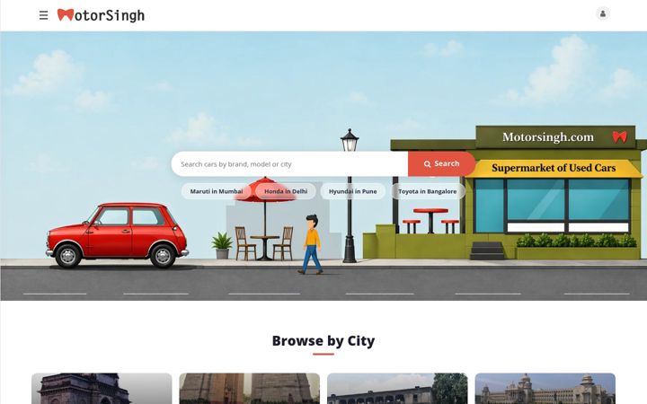 Screenshot of motorsingh.com