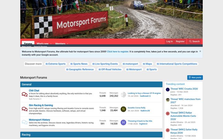 Ekrānuzņēmums no motorsportforums.com