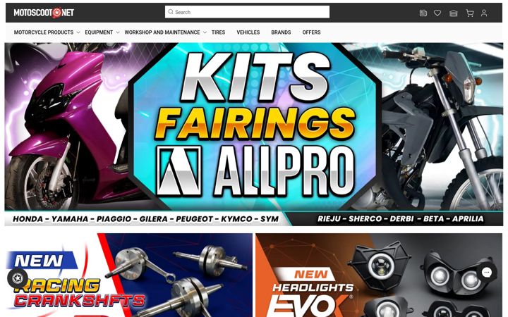 Screenshot of motoscoot.net