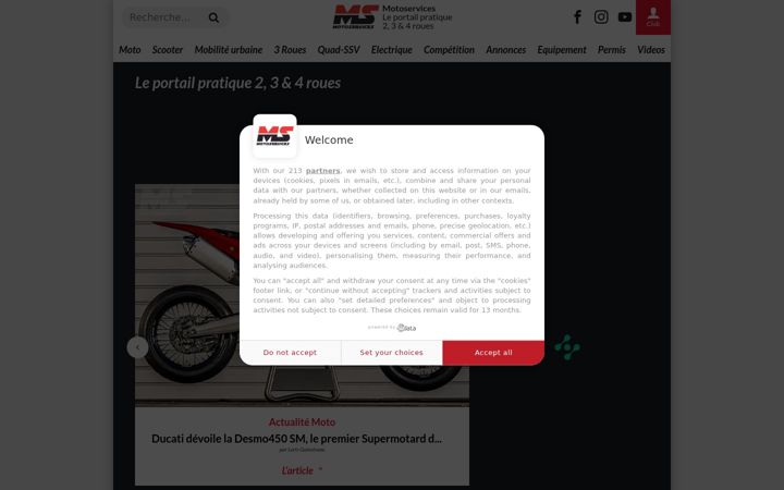 Screenshot of motoservices.com