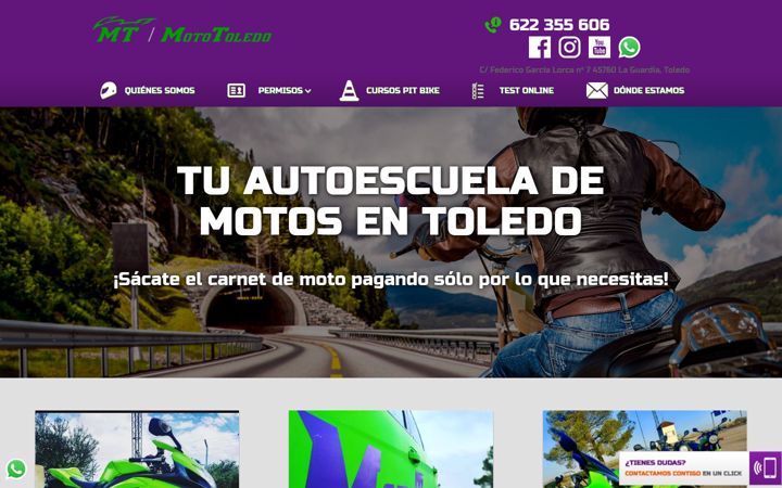 Screenshot von mototoledo.com