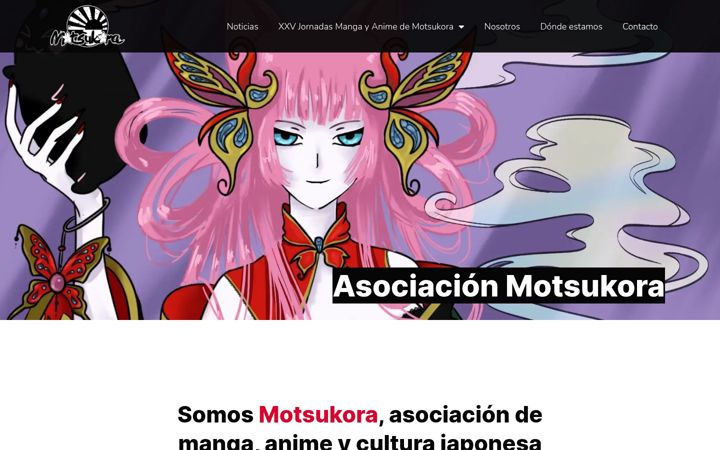 Screenshot of motsukora.org