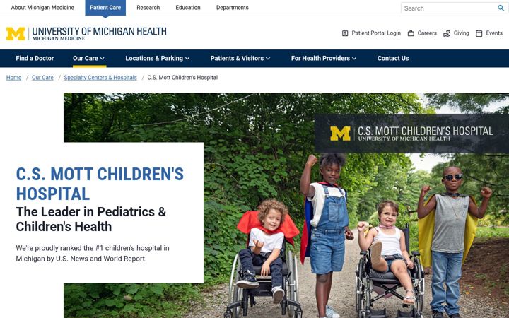 Screenshot von mottchildren.org