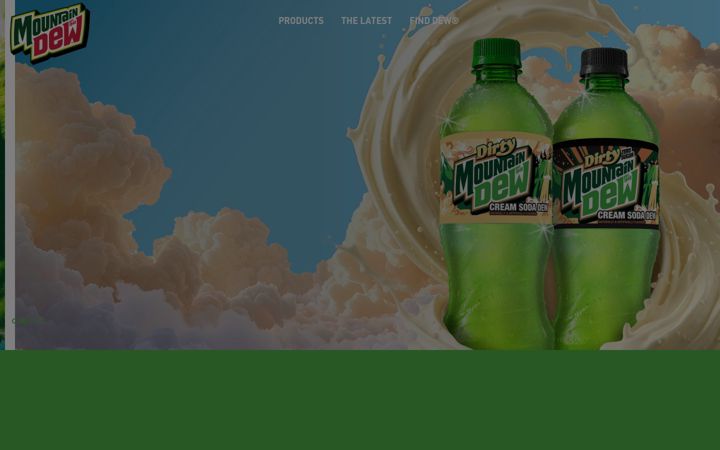 Screenshot of mountaindew.com