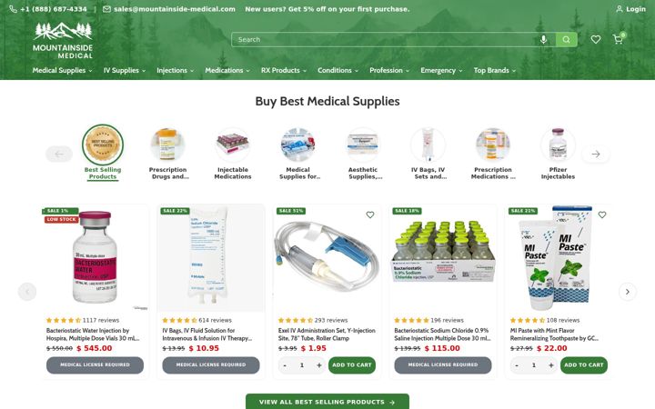 Screenshot of mountainside-medical.com