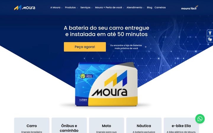 Screenshot of moura.com.br