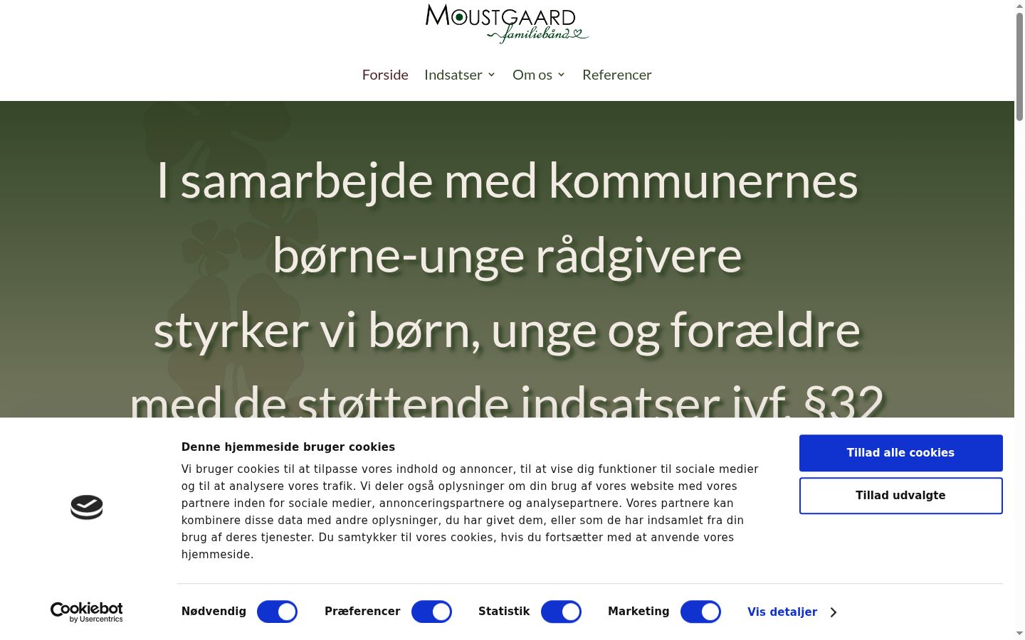 Snimka zaslona bannera za privolu prikazanog prije bilo kakve interakcije