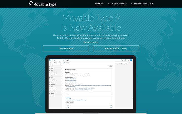 Screenshot of movabletype.com