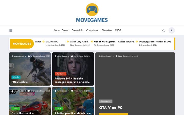 Screenshot of movegames.net