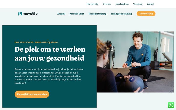 Screenshot di movelife.nl