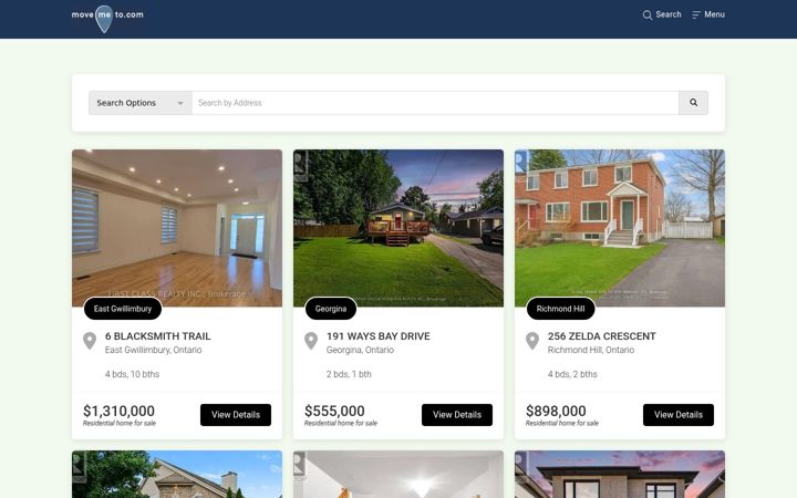 Screenshot of movemeto.com