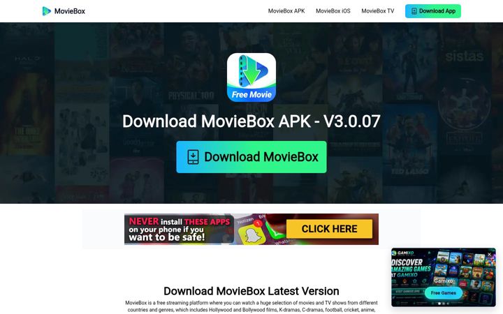 Screenshot of movieboxdownload.com