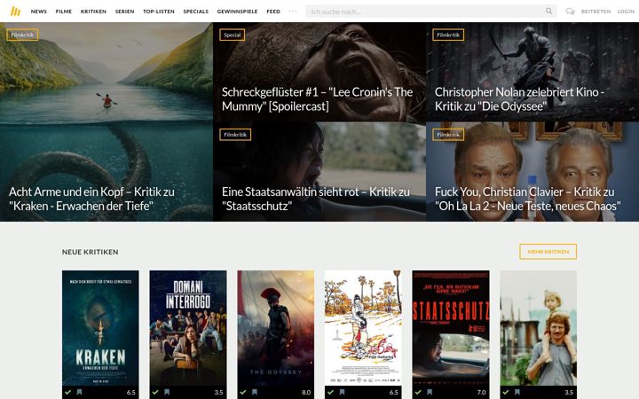 Screenshot of moviebreak.de